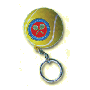 Tennis Ball Keyring